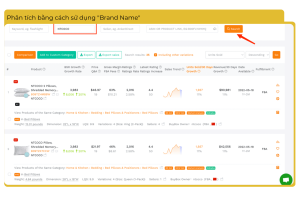 Phân tích bằng cách sử dụng _Brand Name