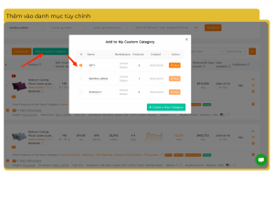Thêm vào danh mục tùy chỉnh