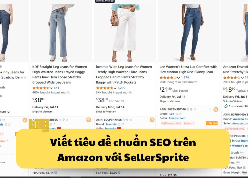 Viết tiêu đề chuẩn SEO trên Amazon với SellerSprite