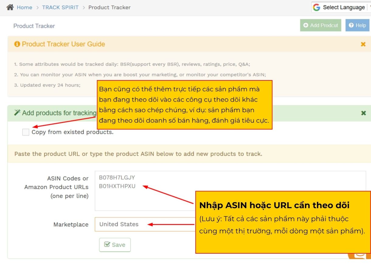 SellerSprite Product Tracker